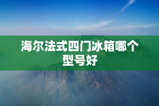 海尔法式四门冰箱哪个型号好