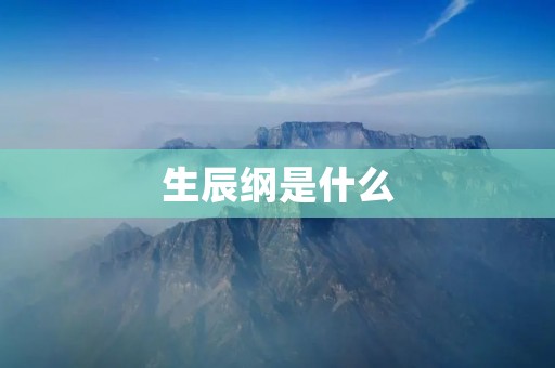 生辰纲是什么