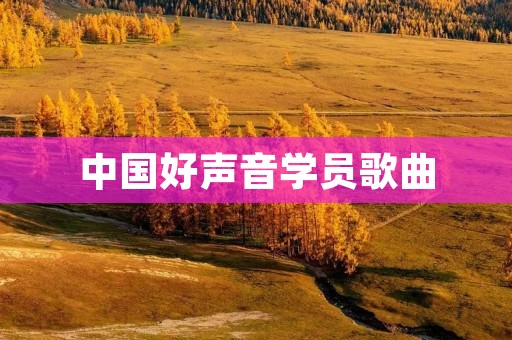 中国好声音学员歌曲：激荡人心的音乐之旅