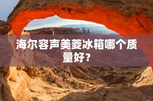 海尔容声美菱冰箱哪个质量好？