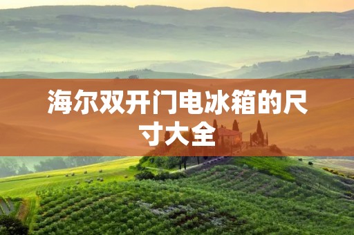 海尔**门电冰箱的尺寸大全
