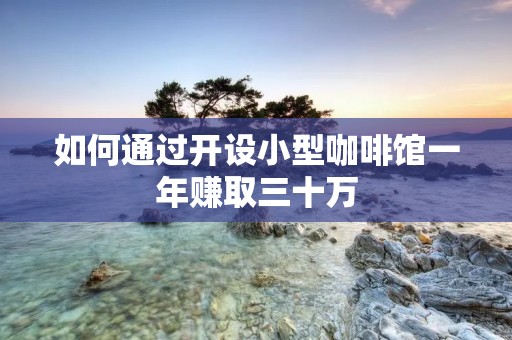 如何通过开设小型咖啡馆一年赚取三十万