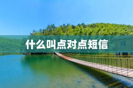 什么叫点对点短信 什么叫点对点短信