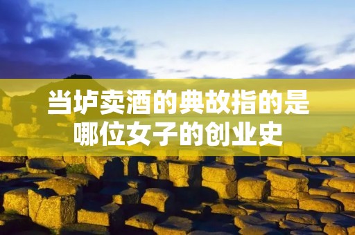 当垆卖酒的典故指的是哪位女子的创业史
