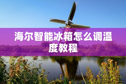 海尔智能冰箱怎么调温度教程 海尔智能冰箱怎么调温度教程