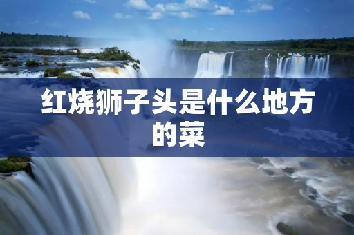 红烧狮子头是什么地方的菜