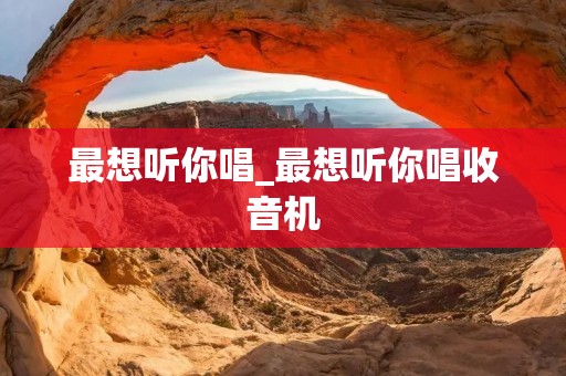 最想听你唱_最想听你唱收音机