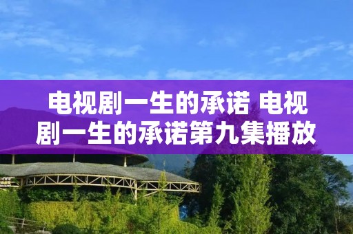 电视剧一生的承诺 电视剧一生的承诺第九集播放 电视剧一生的承诺 电视剧一生的承诺第九集播放