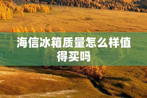 海信冰箱质量怎么样值得买吗