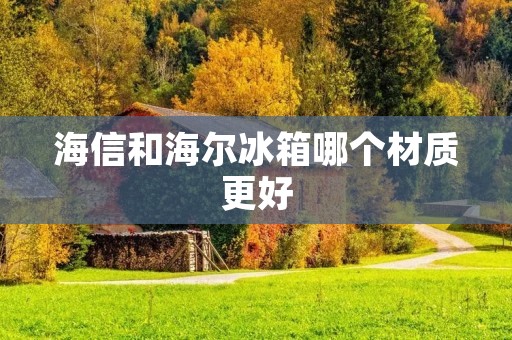 海信和海尔冰箱哪个材质更好 海信和海尔冰箱哪个材质更好