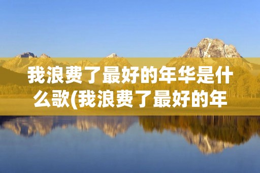 我浪费了最好的年华是什么歌(我浪费了最好的年华是什么歌名)