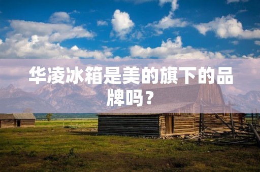 华凌冰箱是美的旗下的品牌吗? 华凌冰箱是美的旗下的品牌吗?