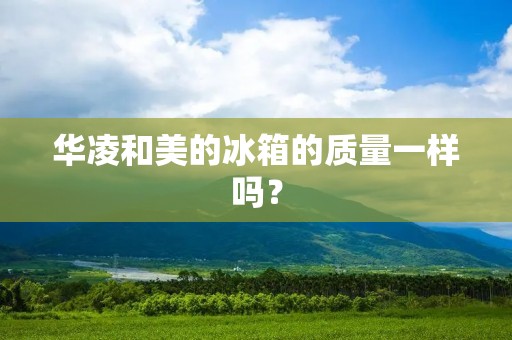 华凌和美的冰箱的质量一样吗? 华凌和美的冰箱的质量一样吗?