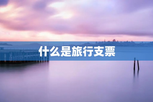 什么是旅行支票