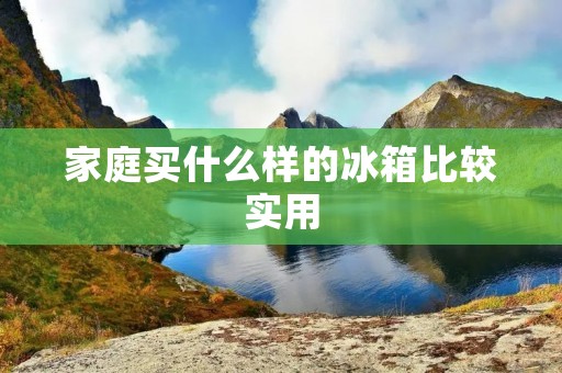 家庭买什么样的冰箱比较实用