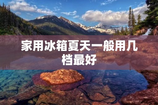 家用冰箱夏天一般用几档最好 家用冰箱夏天一般用几档最好