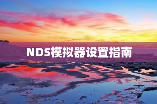NDS模拟器设置指南：让你的游戏体验更加顺畅