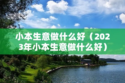 小本生意做什么好(2023年小本生意做什么好) 小本生意做什么好(2023年小本生意做什么好)