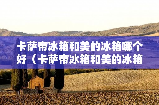 卡萨帝冰箱和美的冰箱哪个好(卡萨帝冰箱和美的冰箱哪个好些)