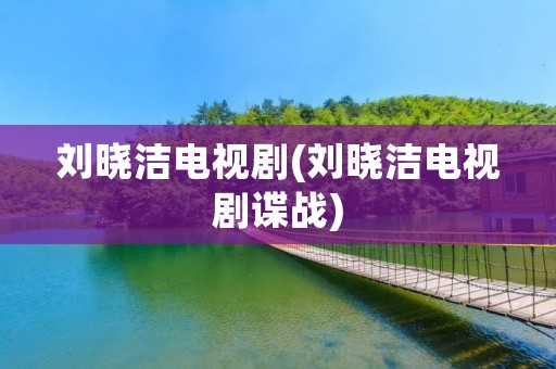 刘晓洁电视剧(刘晓洁电视剧谍战)