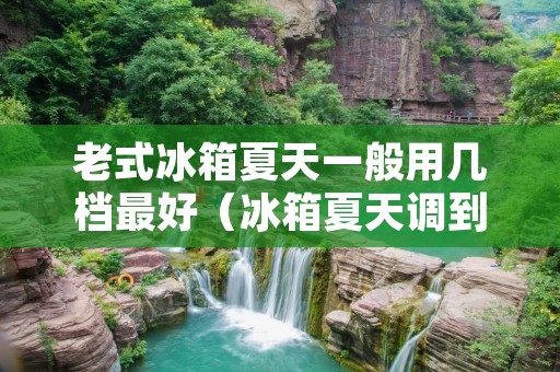 老式冰箱夏天一般用几档最好（冰箱夏天调到3-4还是5-6）