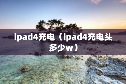 ipad4充电（ipad4充电头多少w）
