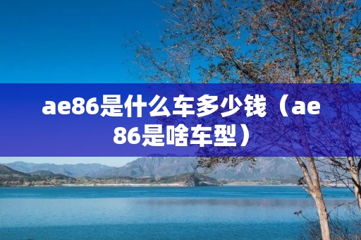 ae86是什么车多少钱(ae86是啥车型) ae86是什么车多少钱(ae86是啥车型)