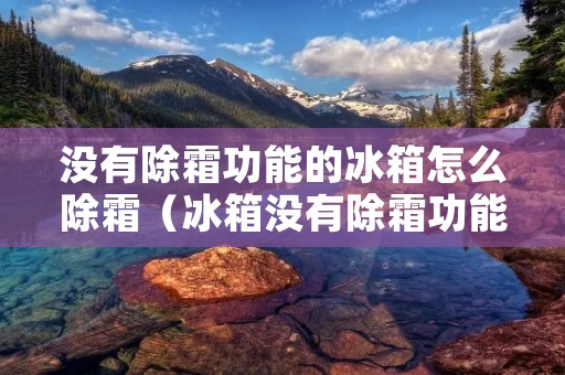 没有除霜功能的冰箱怎么除霜(冰箱没有除霜功能怎么办)
