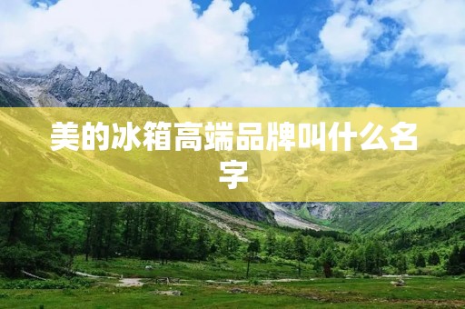 美的冰箱高端品牌叫什么名字
