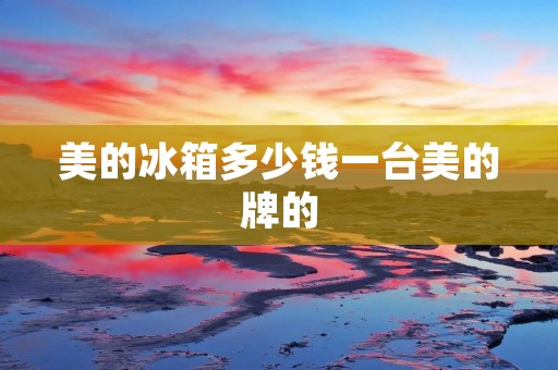 美的冰箱多少钱一台美的牌的