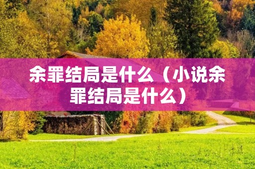 余罪结局是什么(小说余罪结局是什么) 余罪结局是什么(小说余罪结局是什么)