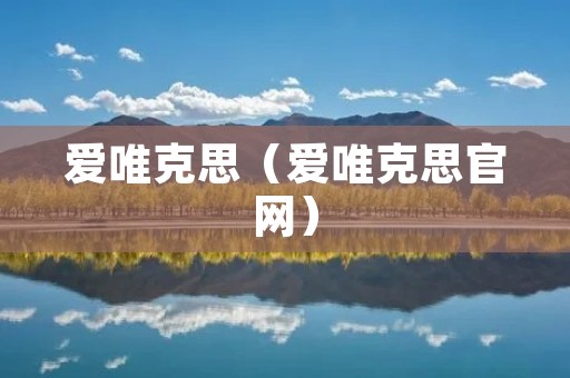 爱唯克思(爱唯克思官网)