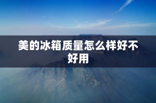 美的冰箱质量怎么样好不好用