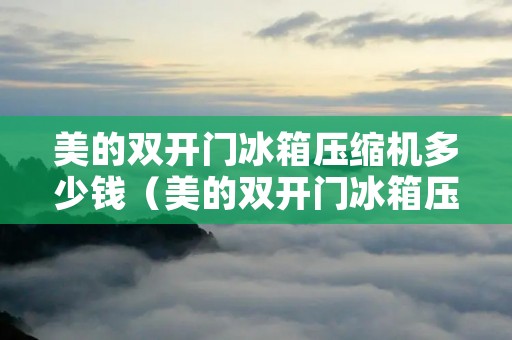 美的**门冰箱压缩机多少钱（美的**门冰箱压缩机多少钱一套）