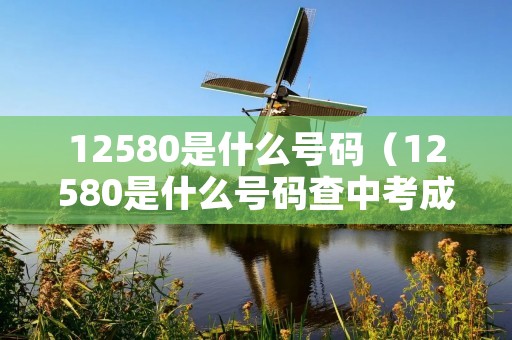 12580是什么号码(12580是什么号码查中考成绩) 12580是什么号码(12580是什么号码查中考成绩)