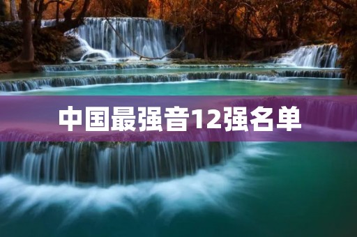 中国最强音12强名单