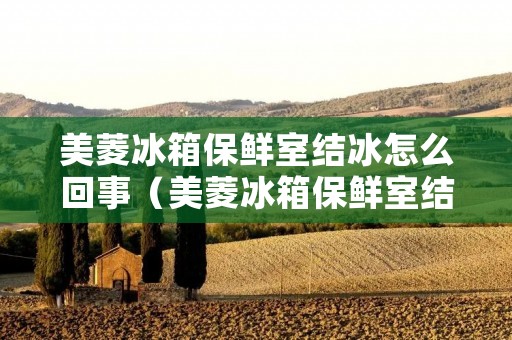 美菱冰箱保鲜室结冰怎么回事(美菱冰箱保鲜室结冰怎么回事啊)