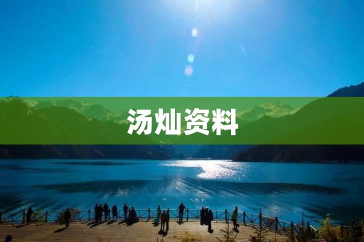 汤灿资料 汤灿资料