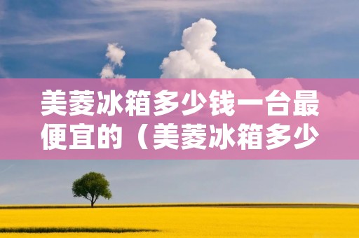 美菱冰箱多少钱一台最便宜的（美菱冰箱多少钱一台最便宜的机器）