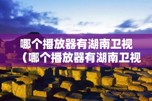 哪个播放器有湖南卫视(哪个播放器有湖南卫视直播) 哪个播放器有湖南卫视(哪个播放器有湖南卫视直播)