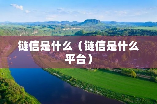 链信是什么（链信是什么平台）
