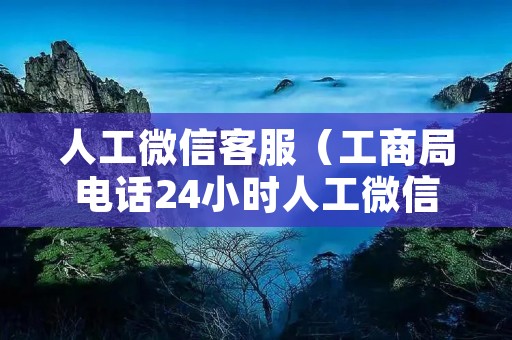 人工微信**（工商局**24小时人工微信**）