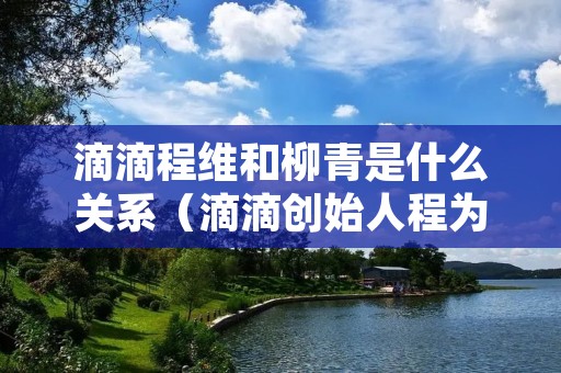 滴滴程维和柳青是什么关系(滴滴创始人程为与柳青的关系) 滴滴程维和柳青是什么关系(滴滴创始人程为与柳青的关系)