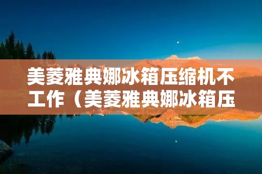 美菱雅典娜冰箱压缩机不工作（美菱雅典娜冰箱压缩机不工作,电源板绿灯闪烁）