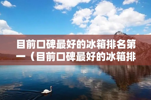 目前口碑最好的冰箱排名第一（目前口碑最好的冰箱排名第一名）