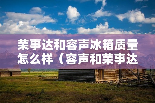 荣事达和容声冰箱质量怎么样（容声和荣事达冰柜哪个好）
