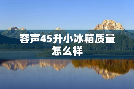 容声45升小冰箱质量怎么样 容声45升小冰箱质量怎么样