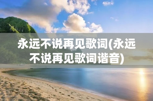 永远不说再见歌词(永远不说再见歌词谐音)