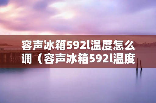 容声冰箱592l温度怎么调（容声冰箱592l温度怎么调视频）