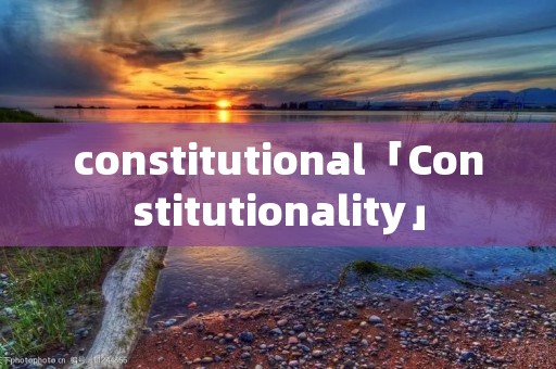 constitutional「Constitutionality」